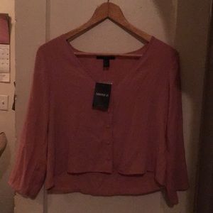 WOVEN TOP/ LBLV ROSE